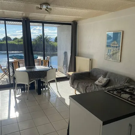 T4 Vue Avec Ponton Prive Au Barcares - Fr-1-782-80 *